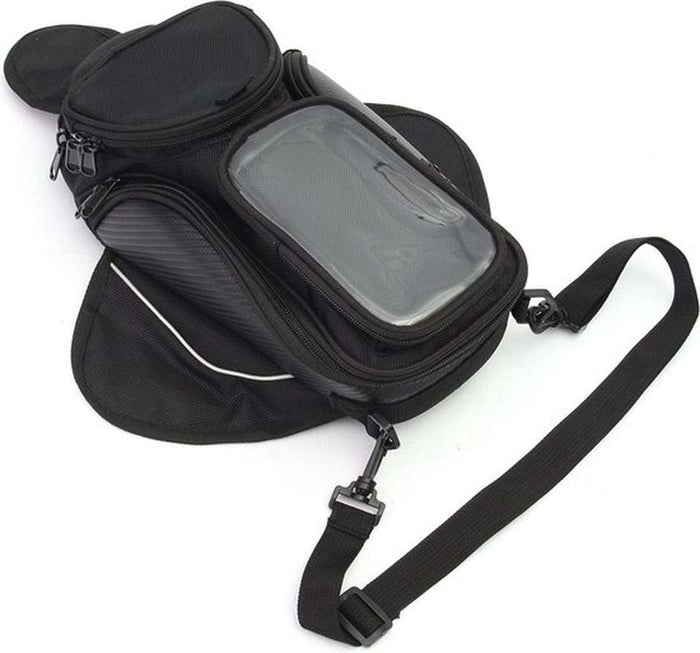 Black Phone Handlebar Tank Bag