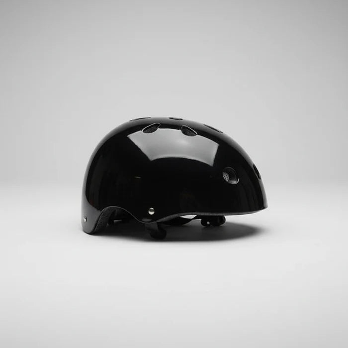 BMX Helmet Gloss Black Australian Standards Approved - Large