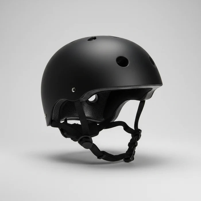 BMX Helmet Matt Black Australian Standards Approved - Large