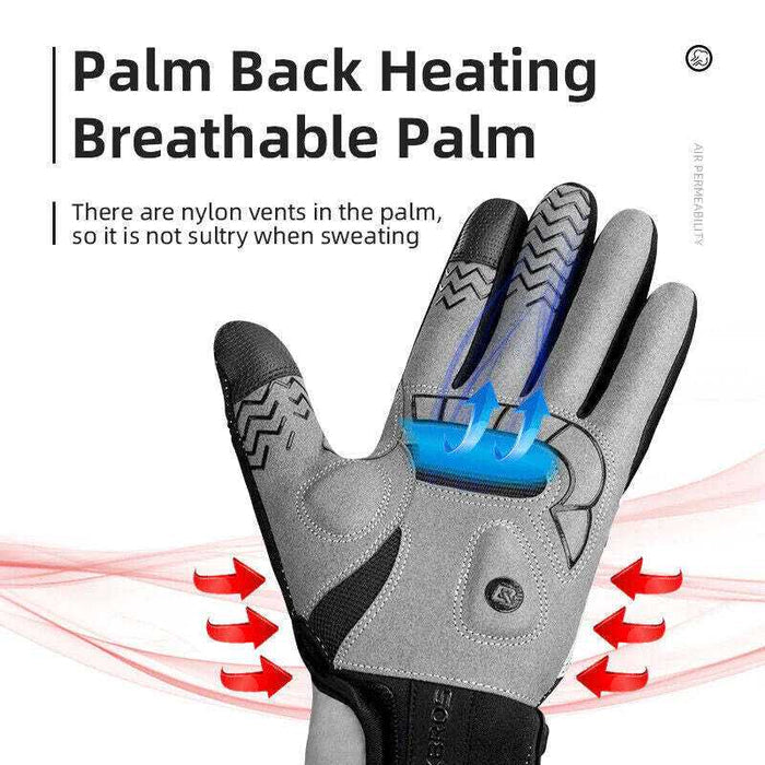 Breathable Heated Cycling Gloves | Large