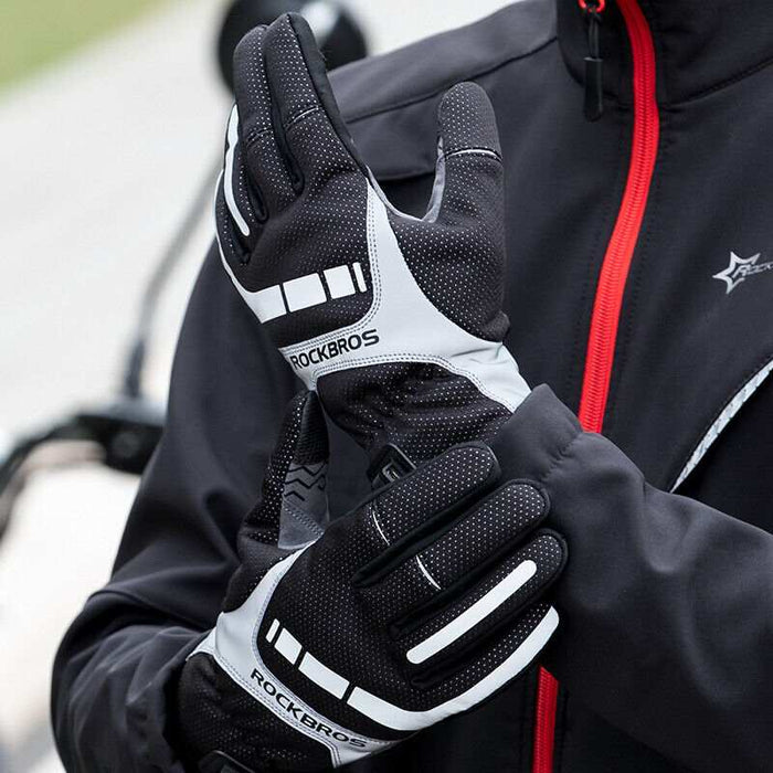 Breathable Heated Mountain Bike Gloves | Medium