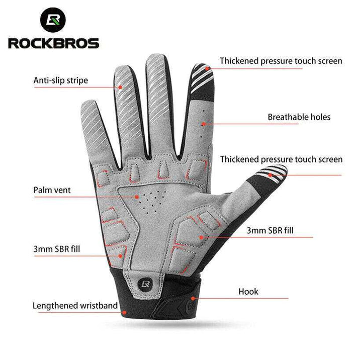 Breathable Mountain Bike Gloves | Large