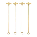 Bumble Bee Stir Sticks, Set of 4