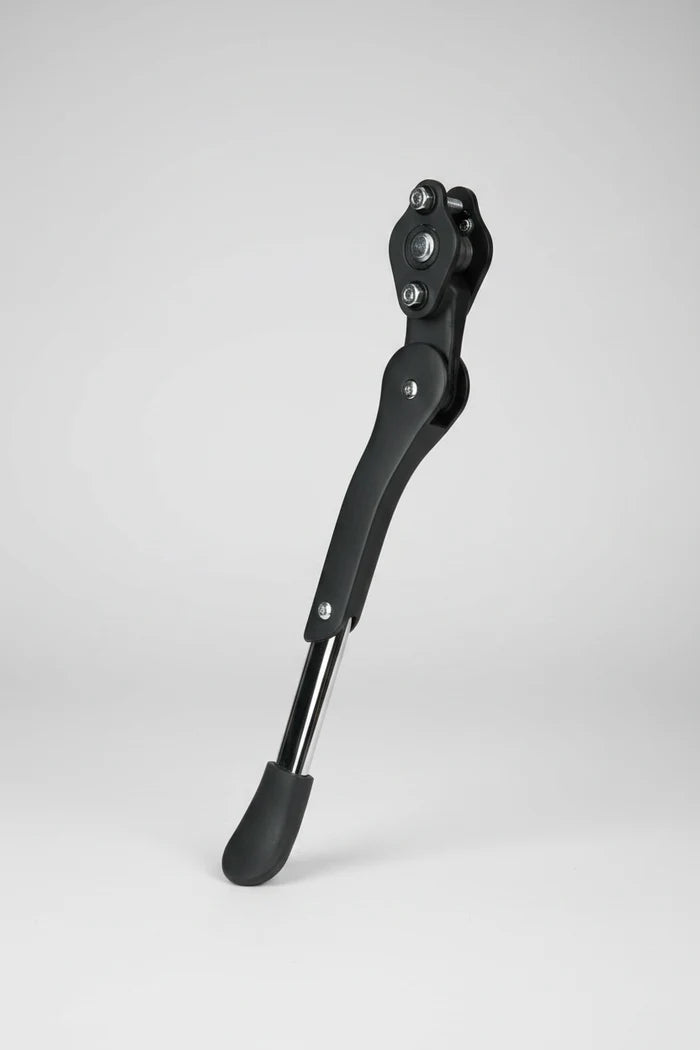 Chain Stay Mount 24-28" Adjustable Heavy Duty Alloy Kickstand - Black/Silver