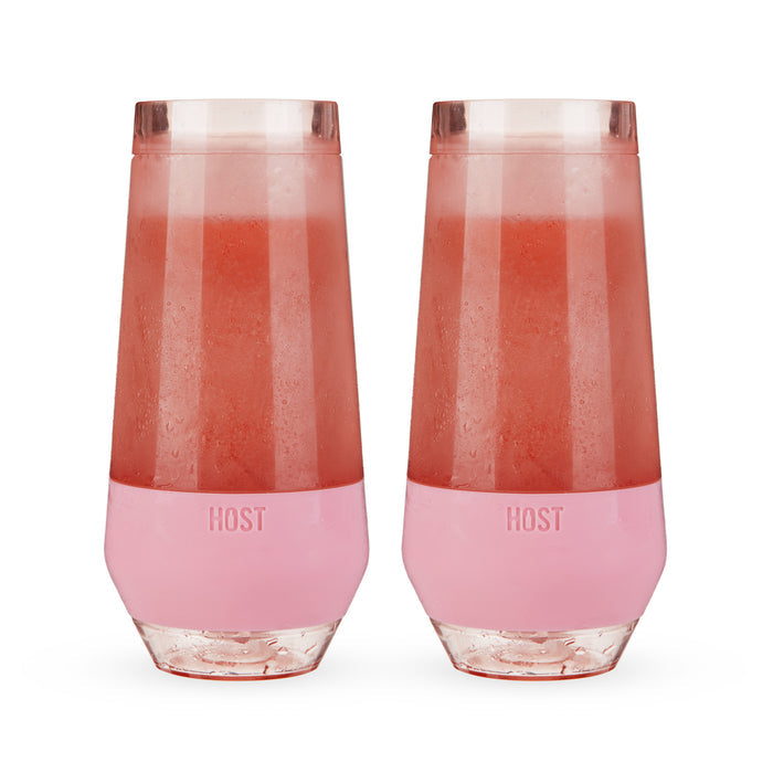 Champagne FREEZE Cooling Cup in Tinted Blush, Set of 2