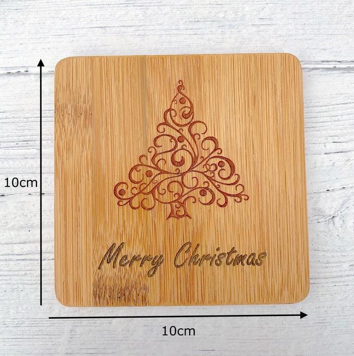 Christmas Coasters – Pack of 4 Festive Drink Mats