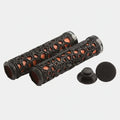 Clarks 130mm Grips With Alloy Locking Ring Black Overlay / Red inner