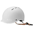 Arctic white Valk Retro Bike Helmet with classic retro design and 360-degree adjustable fit
