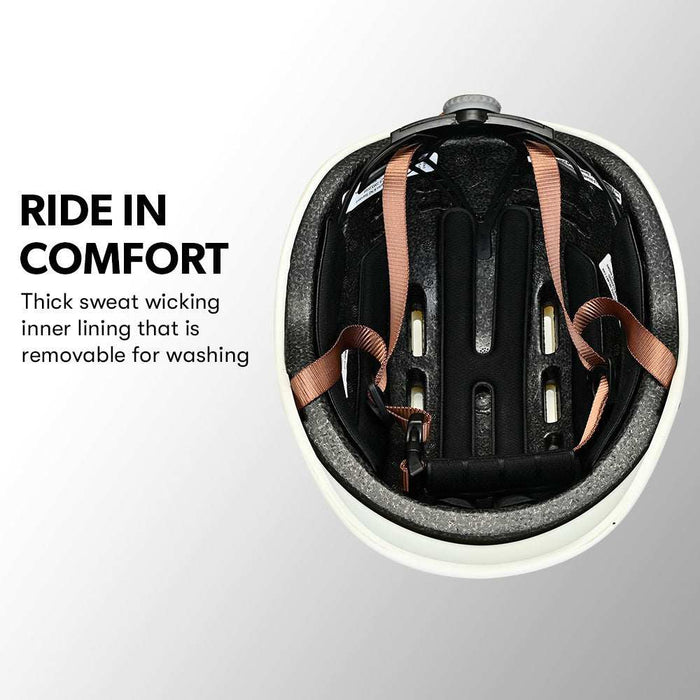 Classic Retro Commuter Bicycle Helmet 56-61cm | Arctic White