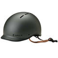 Charcoal Valk Retro Bike Helmet with classic retro styling, 56-61cm adjustable fit, 14 ventilation slots, and safety certified design