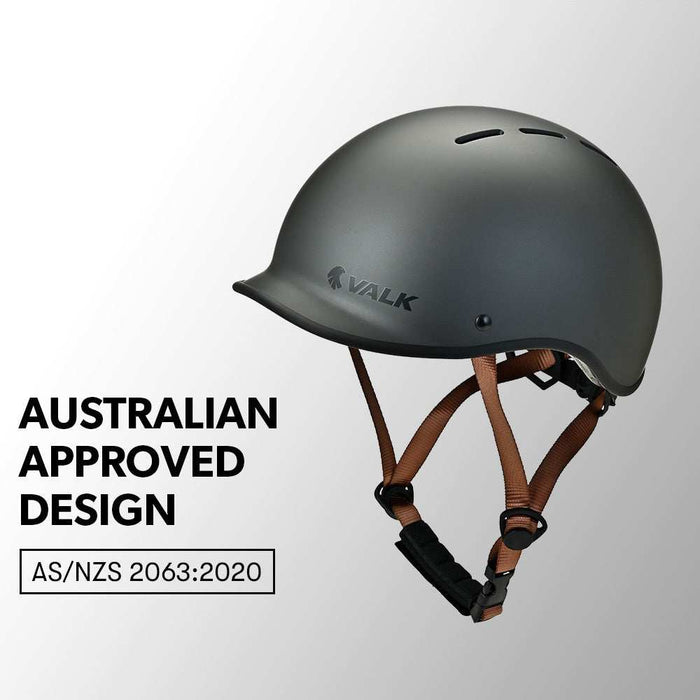 Classic Retro Commuter Bicycle Helmet 56-61cm | Charcoal