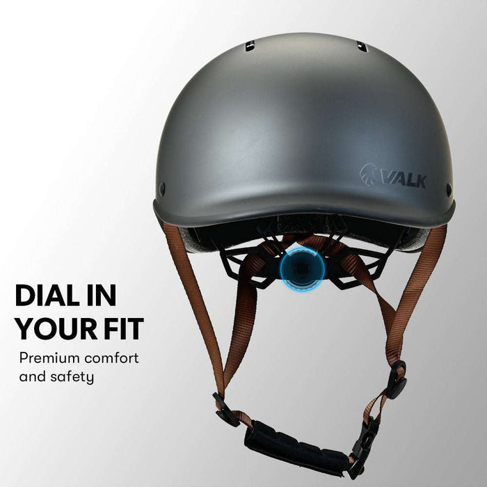 Classic Retro Commuter Bicycle Helmet 56-61cm | Charcoal