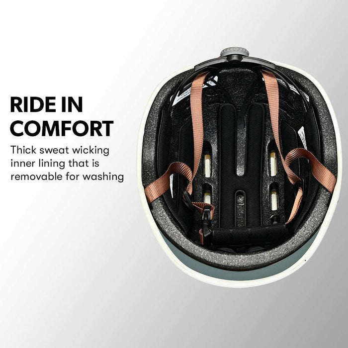 Classic Retro Commuter Bicycle Helmet 56-61cm | Graphite Blue