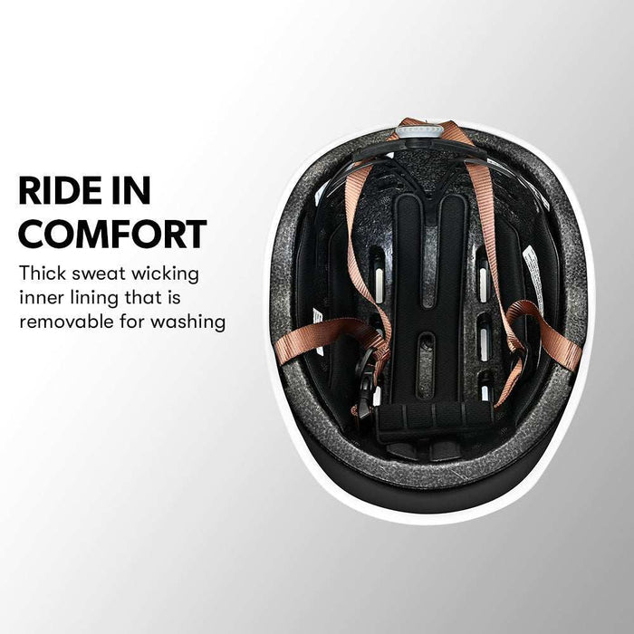 Classic Retro Commuter Bicycle Helmet 56-61cm | Jet Black