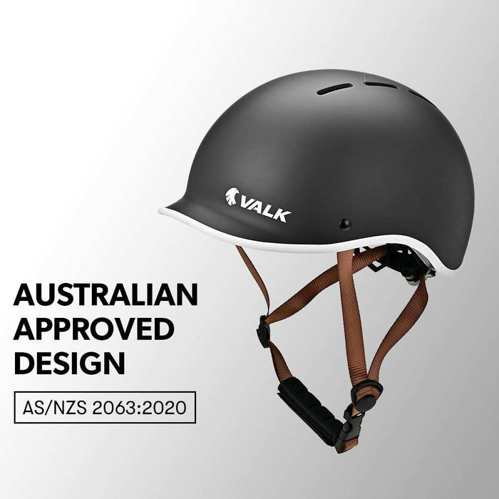 Classic Retro Commuter Bicycle Helmet 56-61cm | Jet Black