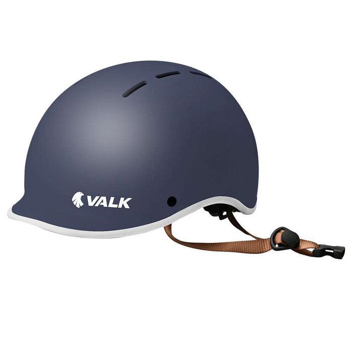 VALK Retro Bike Helmet classic shadow navy commuter helmet with adjustable fit and ventilation