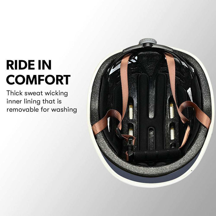 Classic Retro Commuter Bicycle Helmet 56-61cm | Shadow Navy