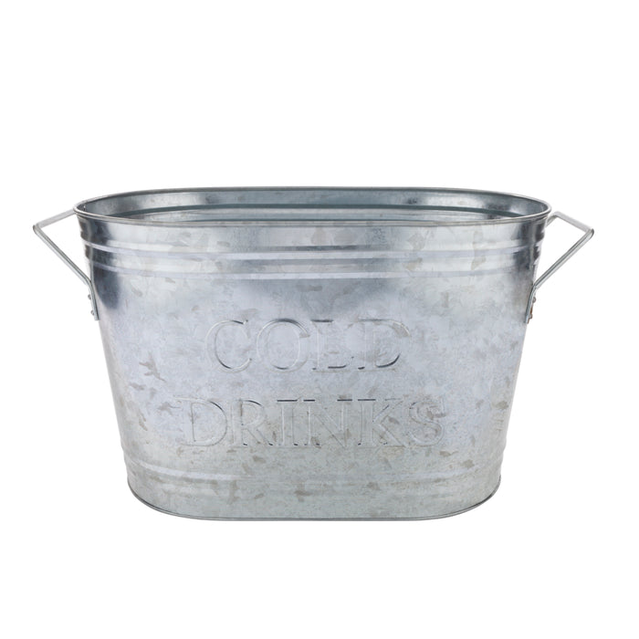 Cold Drinks Galvanized Metal Beverage Tub