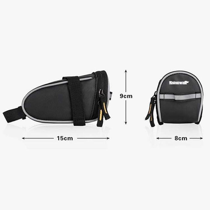 Compact Bike Saddle Bag For Tools & Storage