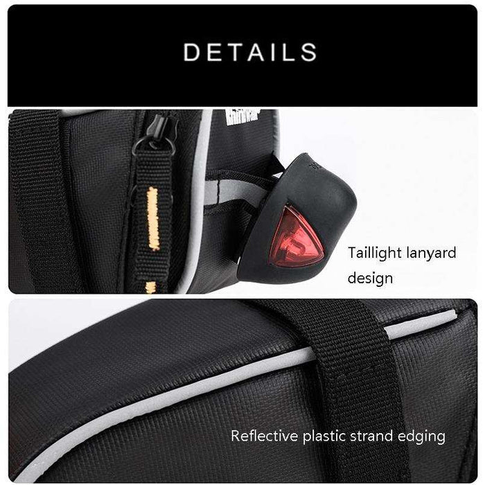 Compact Bike Saddle Bag For Tools & Storage