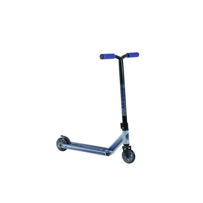 Silver Crisp MASTER stunt scooter with steel fork and rippled grips