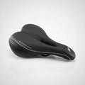 DDK Saddle Vinyl Top Black With Memory Foam Steel Black Rail 273 x 175mm