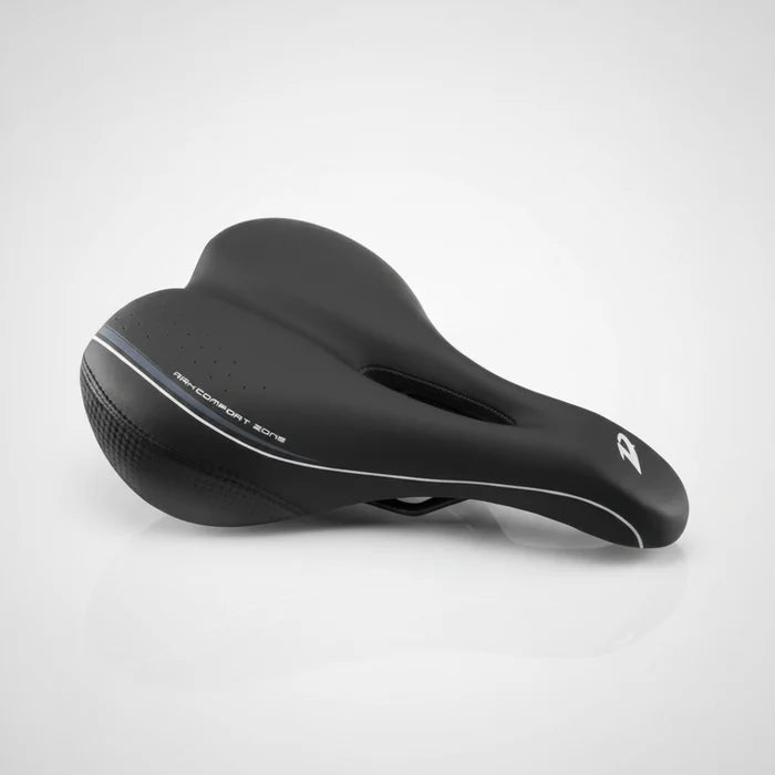 DDK Saddle Vinyl Top Black With Memory Foam Steel Black Rail 273 x 175mm