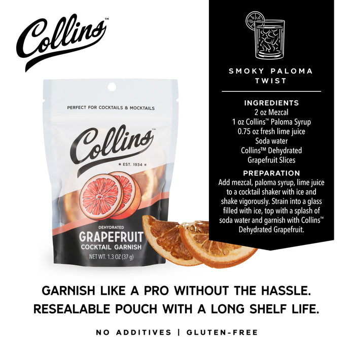 Dehydrated Grapefruit Cocktail Garnish, 1.3 oz