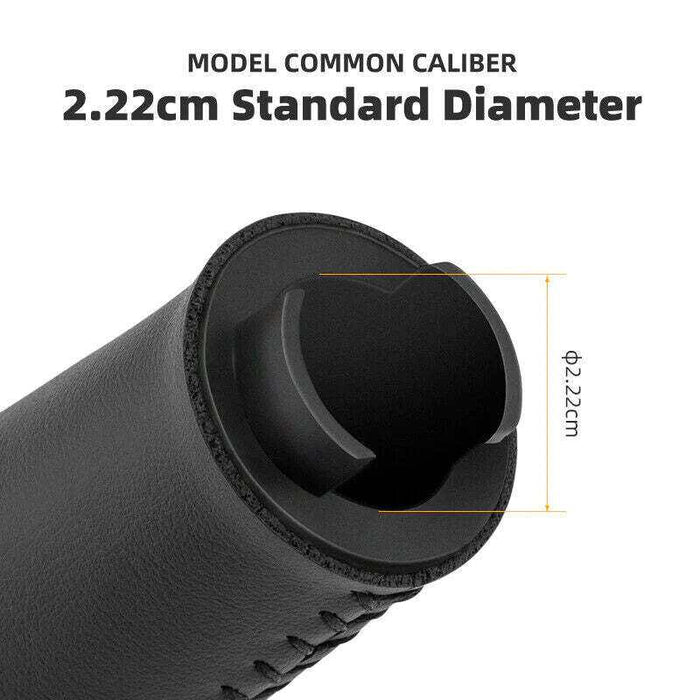 Deluxe Handlebar Grips Shock Absorbing Double Lock Anti-skid 2.22cm - Black
