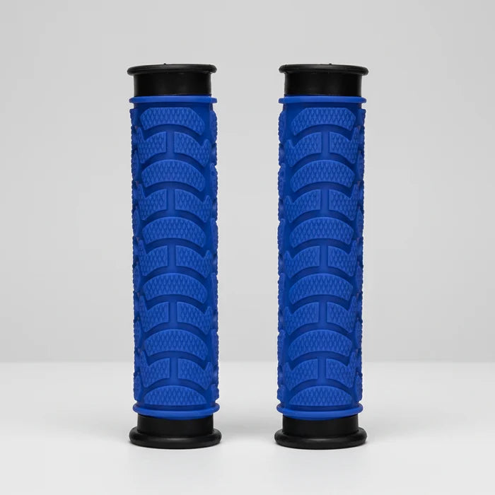Dual Density MTB Grips Clossed End 130mm - Blue