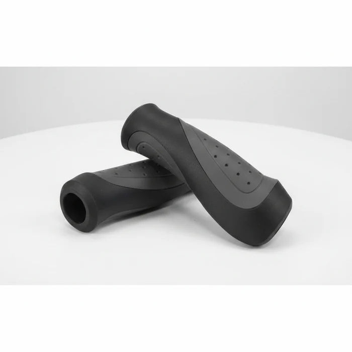 Dual Density Rubber/Gel Grips 130mm With Plug - Black