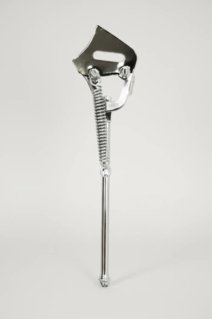 Easy to Fit Rear Axle Mount Steel Kickstand 16" - CP Silver
