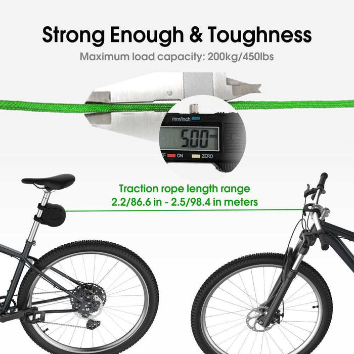Elastic Parent-Child Bicycle Traction Rope: 2.5m, 200kg Load, For Shared Mountain & Leisure Rides in Australia