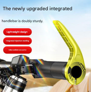 Ergonomic Horn-Style Composite Bicycle Bar Ends