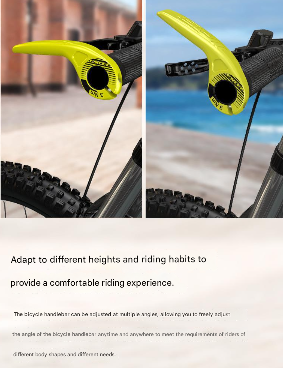 Ergonomic Horn-Style Composite Bicycle Bar Ends