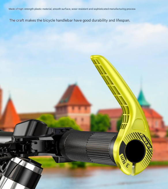 Ergonomic Horn-Style Composite Bicycle Bar Ends