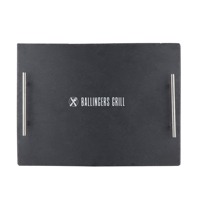 Fete Slate Cheeseboard with Stainless Steel Handle
