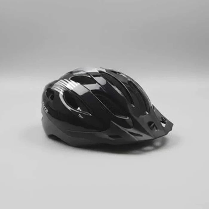 Flite Recreational Range black medium glued-on helmet for cycling safety