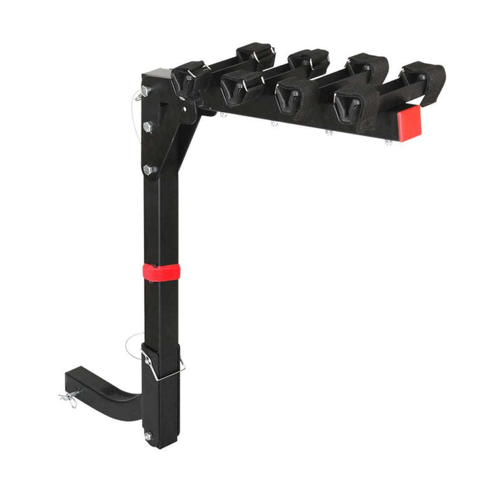 Foldable 4 Bike Hitch Rack | Black