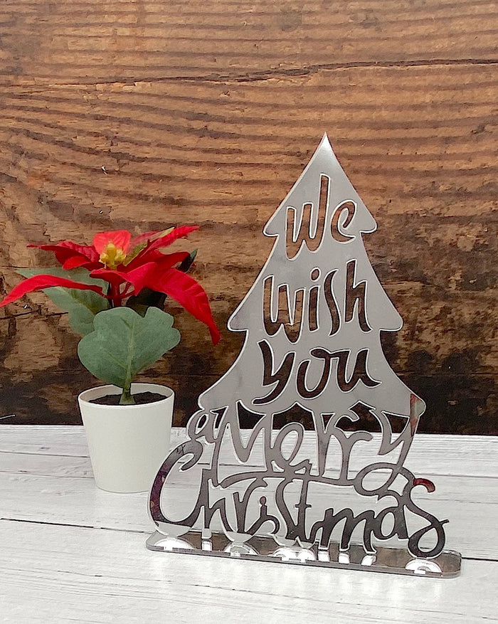 Freestanding “Merry Christmas” Tree Sign