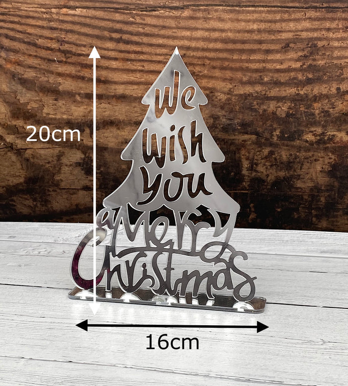 Freestanding “Merry Christmas” Tree Sign