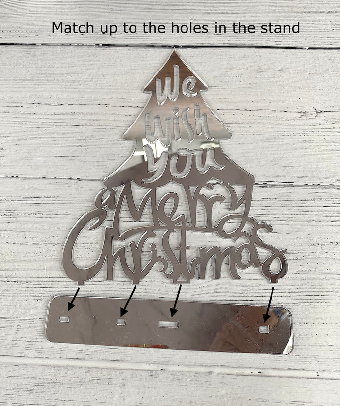 Freestanding “Merry Christmas” Tree Sign