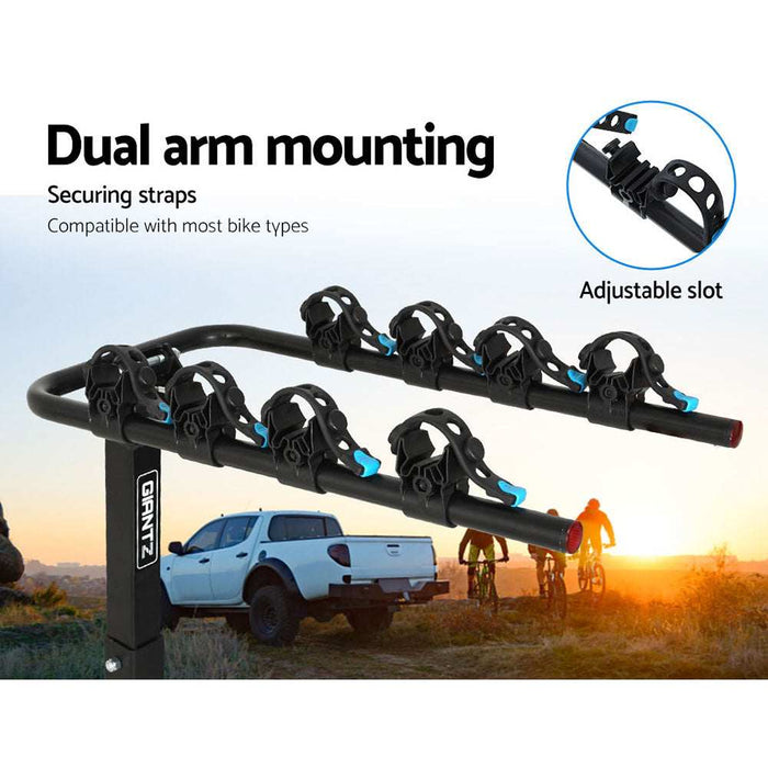 Giantz 4 Bicycle Carrier Bike Rack Car Rear Hitch Mount 2" Towbar Foldable