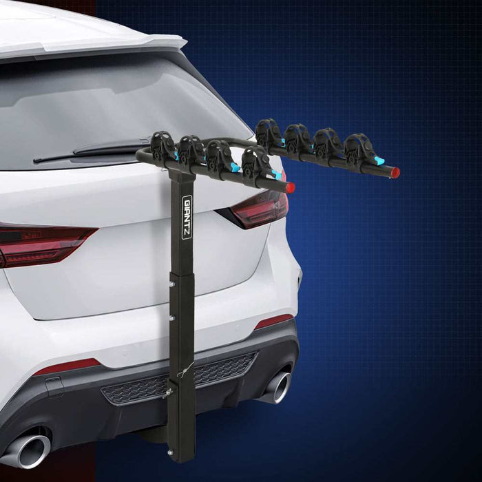 Giantz 4 Bicycle Carrier Bike Rack Car Rear Hitch Mount 2" Towbar Foldable