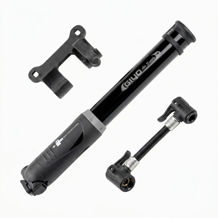 GIYO MINI PUMP Alloy With Retractable 5" Hose 80 PSI AV/FV