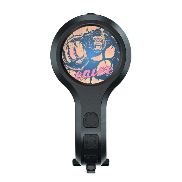 Gorilla Super Loud 2-piece bicycle horn set mounted on handlebar with durable ABS+PC design