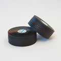 Handlebar Cushion Tape Black Microfibre + RED Shockproof Gel With Plugs