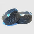 Handlebar Cushion Tape Black Microfibre + White Shockproof Gel With Plugs