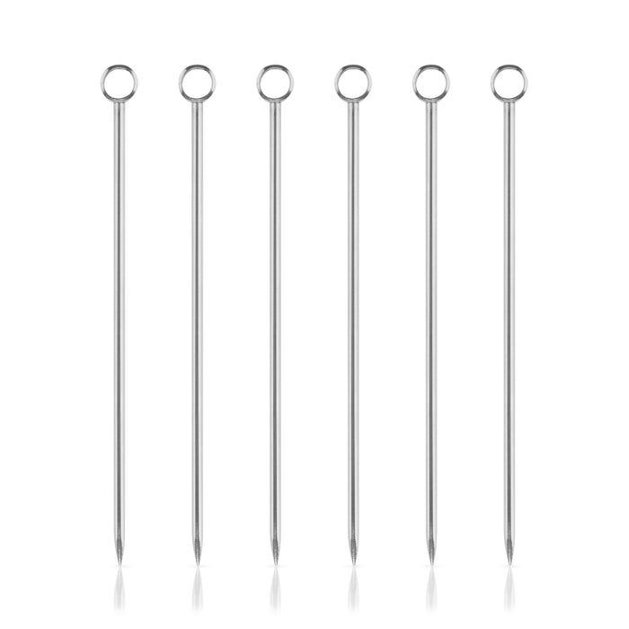 Harrison Cocktail Picks in Stainless Steel, Set of 6
