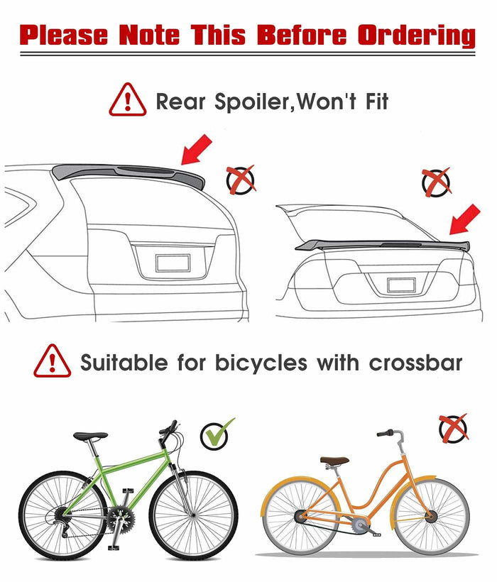 Heavy Duty 3 Bike Rear Car Hanger